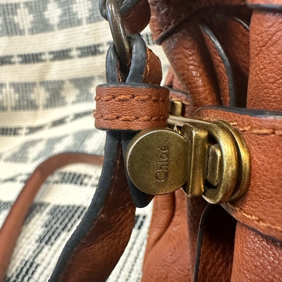 Chloe Brown Leather Shoulder Bag - Picture 5 of 14